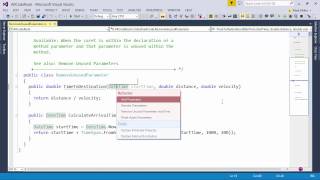 DevExpress CodeRush: Remove Unused Parameter
