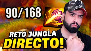 RETO EN DIRECTO JUGANDO TODOS LOS CAMPEONES JUNGLA! | League of Legends