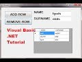 Visual Basic .NET Tutorial 45 - How To Use DataGridView (Remove rows)