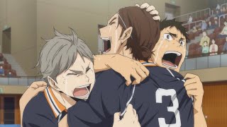 Haikyuu!! Karasunos reaction to their victory(S3)