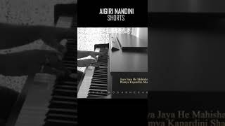 Aigiri Nandini | Mahishasura Mardini Stotram | Piano Cover | Navratri Special | #shorts