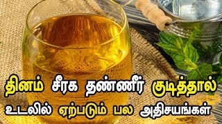 சீரக தண்ணீர் குடிபதால் உடல் ஏற்படும் பல அதிசயங்கள் - cumin water benefits - cumin water use in tamil