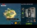 Raft Survival: Ocean Nomad Electrical Control Room Repair | Blue petals,fern,yellow flower