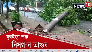 মুম্বইয়ের রাস্তায় পড়তে শুরু করল গাছ, চলছে নিসর্গ-র তাণ্ডব, দেখুন...