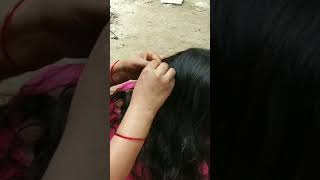 heavy nitpicking in long hair