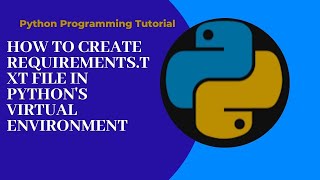 How to create requirements.txt in python virtual env #python #pythonvirtualenvironment #pythonvenv