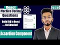 Accordion component in React js | React machine coding interview questions | 2025 #react #javascript