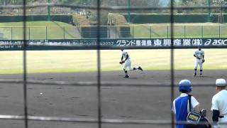 報徳学園 シートノック(社高校戦・2011春季兵庫大会)