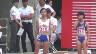 日本陸上競技選手権2017 女子100mH予選2組