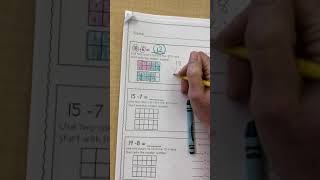 Week 3 Math: Subtraction with ten frames and fact families