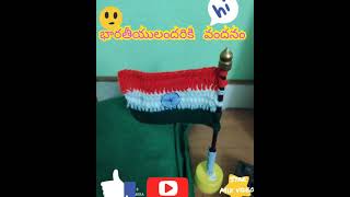 Indian Flag//Indian National anthem/Indian flag preparation with crochet 3:2ratio by star mix videos