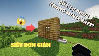 CÁCH XÂY CỬA TỰ ĐỘNG SIÊU ĐƠN GIẢN TRONG MINECRAFT | Tokalo Gaming