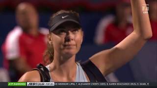 Tennis Channel Live: Maria Sharapova Crashes Out of Rogers's Cup First Round