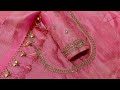 Beautiful and elegant aari embroidery blouse design || maggam work blouse designs