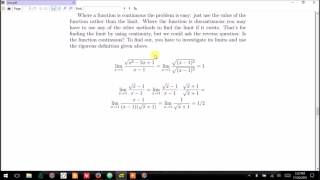 08.0.0 Algebraically Computing Limits, Calc with Python