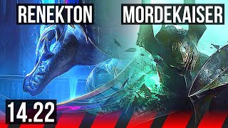 RENEKTON vs MORDEKAISER (TOP) | KR Diamond | 14.22