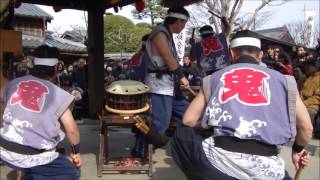 おかげ横丁節分会2017 熊野鬼城太鼓 和太鼓演奏 13時～ 『寄せ太鼓』