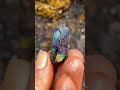 found a wild looking rainbow 🌈 iridescent quartz crystal at graves mtn in georgia