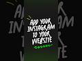 Bring Your Website to Life With Instagram Feed – Mirror App #instagramfeed
