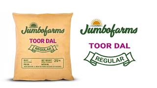 Jumbofarms Toor Dal (Regular), 25Kg Bag