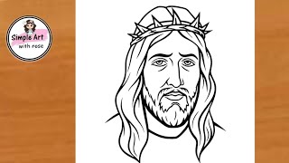 Jesus drawing | How to draw Jesus Christ easy | Colour pencil drawing|  drawing of Jesus |Simpleart