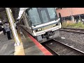 列車線を走る白電快速‼︎２２１系b3編成快速野洲行き茨木駅到着発車。