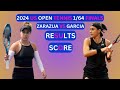 Caroline Garcia vs Renata Zarazua Results & Score 2024 WTA US Open Tennis 1/64-Finals