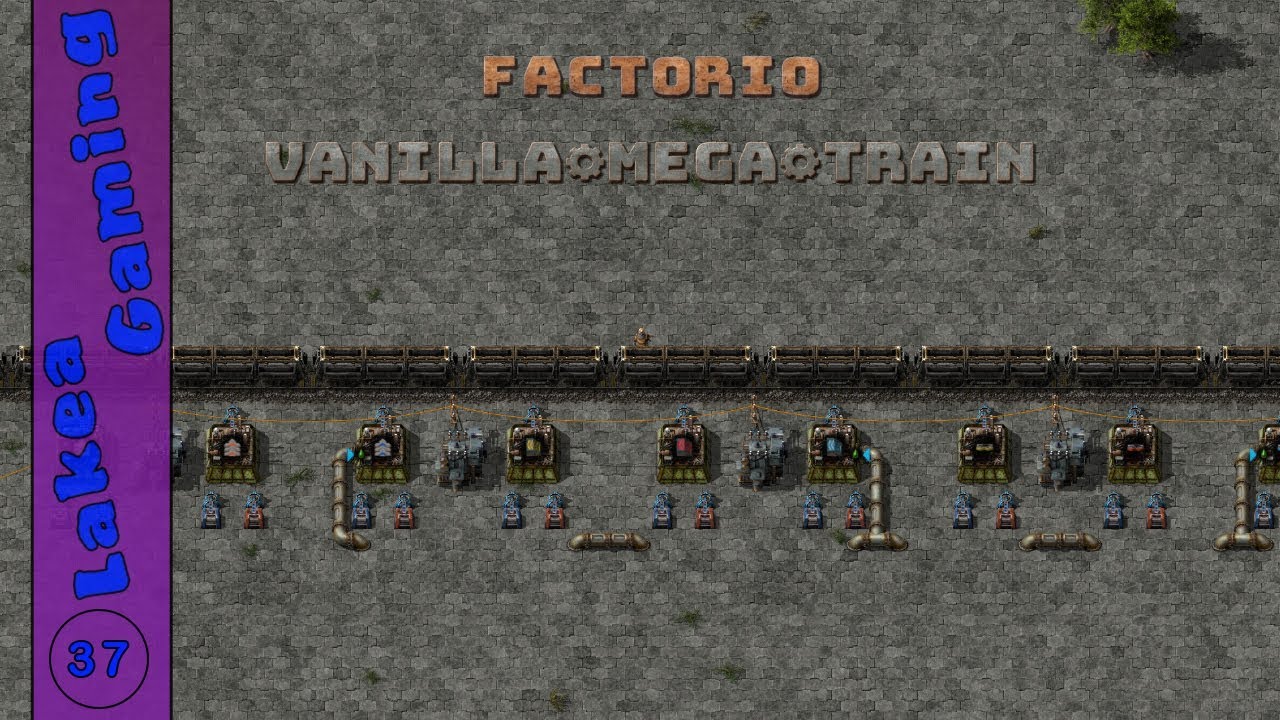 Lets Play Factorio Mega Train Ep 37 Youtube