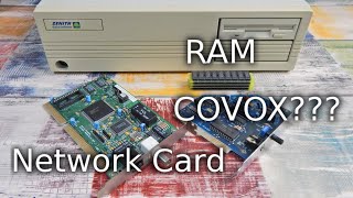 Ram, Network and a Covox Soundmaster+.  Zenith Datasystems 286 - Part 2, upgrades.