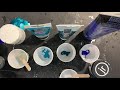 Ocean Resin Tutorial - layering an ocean on a cheese board. Stunning effects and colors!