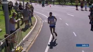 Callum Hawkins Collapses In The Men's Marathon Commonwealth Games 2018