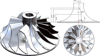 SolidWorks Tutorial #050: turbo charger impeller 2