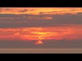 ウェザーリポート動画0822@柏崎市18時28分頃 今日の夕陽…vol.2夕日は雲の中へ ☆polaris