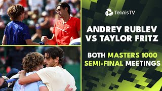 Andrey Rublev vs Taylor Fritz: Both Masters 1000 Semi-Final Meetings!