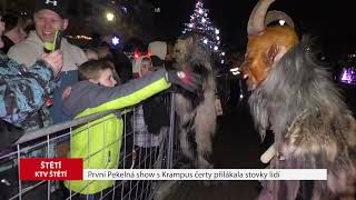 ŠTĚTÍ: První Pekelná show s Krampus čerty přilákala stovky lidí