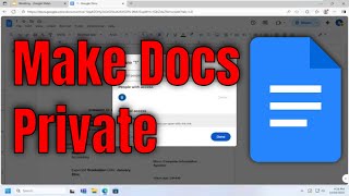 How To Make Google Docs Private [Guide]