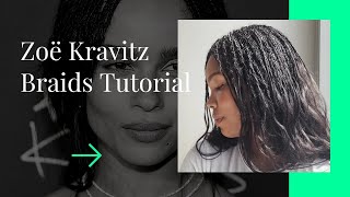 Get Zoë Kravitz Braids with Woven Human Hair Extensions