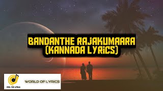 Bandanthe Rajakumara (Lyrics)| Bharaate| Manasa holla|Arjun Janya|Sri murali|Feel the lyrics