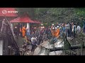 Rescue work ongoing after deadly India landslides