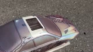 Rc drift test paint silver spectrum