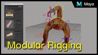 Maya - Modular creature auto rig