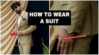 How to wear a *SUIT CORRECTLY* #shorts #suit