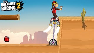 Hill Climb Racing 2 - Desert Valley 10555m MONOWHEEL GamePlay Walkthrough