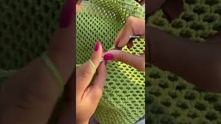 Örgü Plaj Çantası /Makrome Çanta/ Crochet Beach Bag #örgüçanta #plajçantası #beachbag