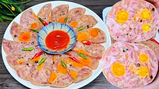 cách làm PATE TRỨNG MUỐI - PATE BONG BÓNG HEO - THỊT NGUỘI - CHẢ LẠNH dai giòn món ngon ngày tết