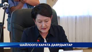 Шайлоого карата даярдыктар