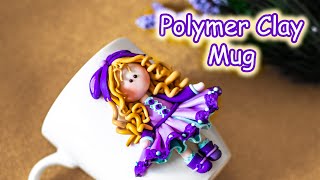 Polymer Clay Decorated Doll Mug Tutorial