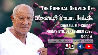 The Funeral Service of Alexander Brown Modeste AKA Brian or Alco