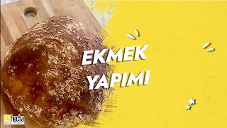 Yoğurmadan Ekmek Yapımı🥯 Kendi Kendine Mayalanan Ekmek