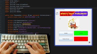 ASMR Programming: Coding a Pokemon Quiz in Java Tutorial